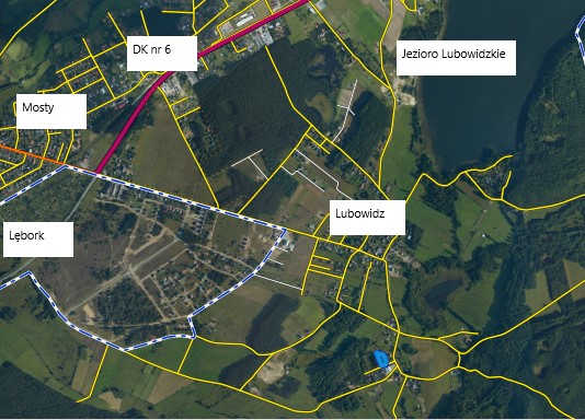 Mapa poglądowa okolic nieruchomości.