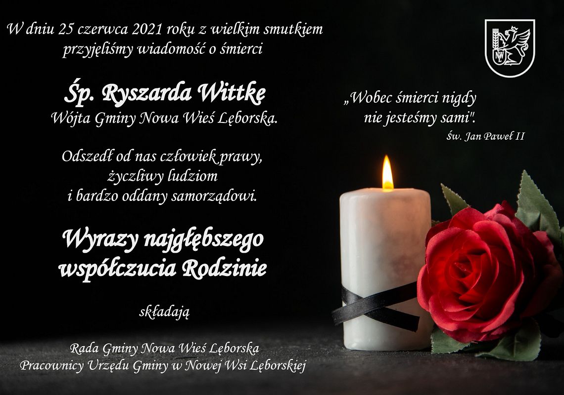 Grafika 1: Kondolencje dla rodziny i wspomnienie