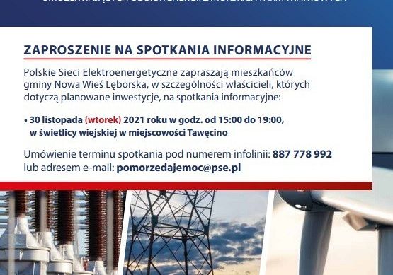Plakat promujący spotkania - "Pomorze Daje Moc"