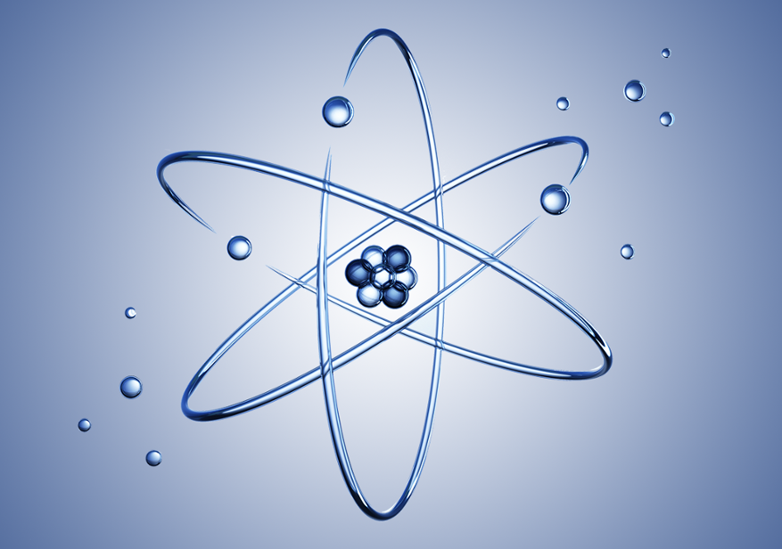 Zdjęcie przedstawiające jądro atomowe.