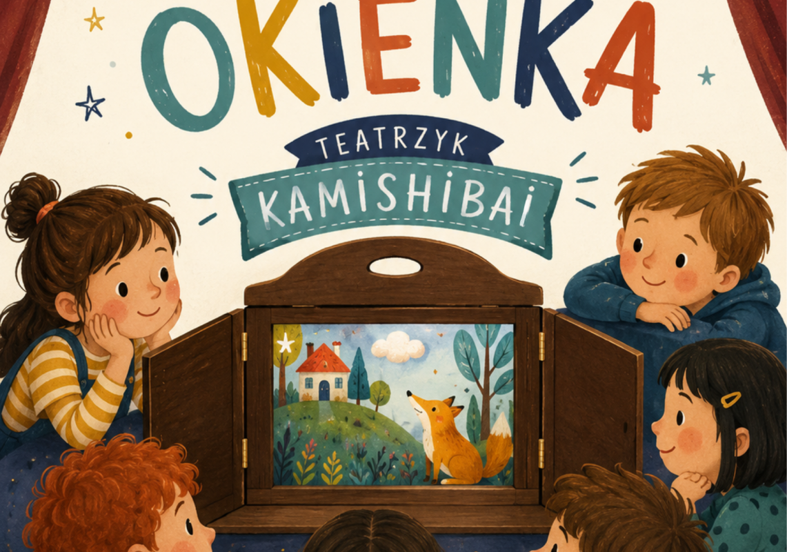 Grafika 1: Bajka z okienka – teatrzyk kamishibai w bibliotece