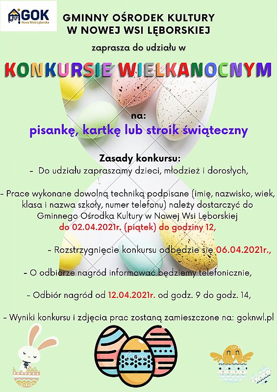 Element dekoracyjny. Plakat informujący o konkursie.