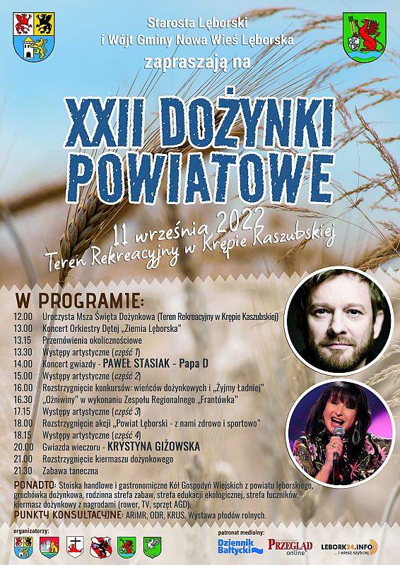 XXII Dożynki Powiatowe w Krępie Kaszubskiej grafika