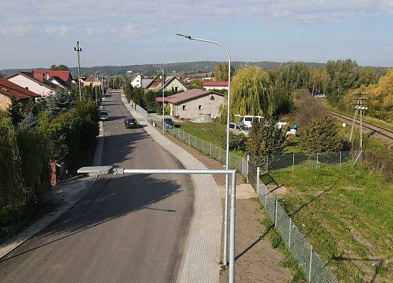 ul. Mostowa w Nowej Wsi Lęborskiej - oświetlenie drogowe grafika