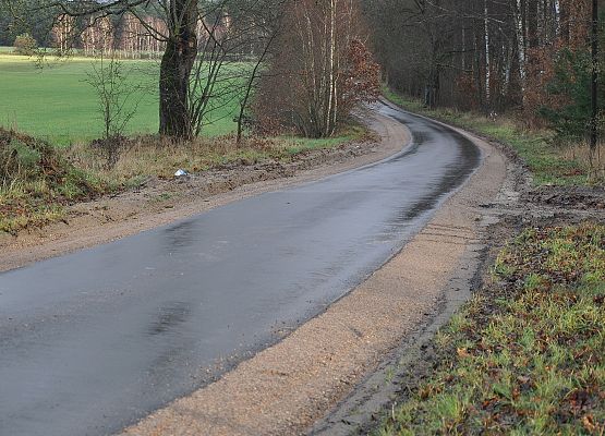 Droga powiatowa nr 1187G po przebudowie w kierunku drogi krajowej nr 6