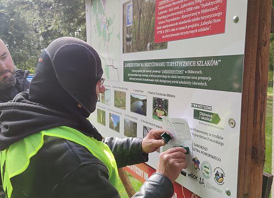 Zadanie specjalne - zagadka dotycząca szlaku turystycznego  im. Jana Kiśluka.
