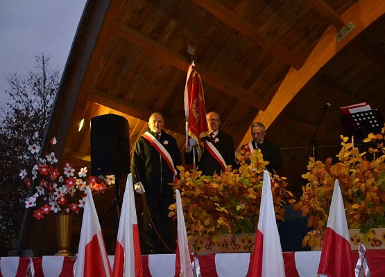 Poczet sztandarowy Związku Żołnierzy Wojska Polskiego.