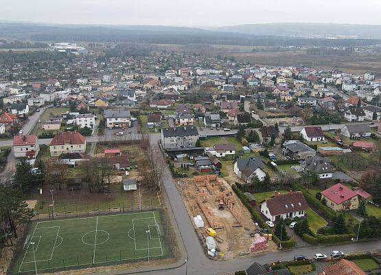 Budowa świetlicy w Mostach - panorama Mostów