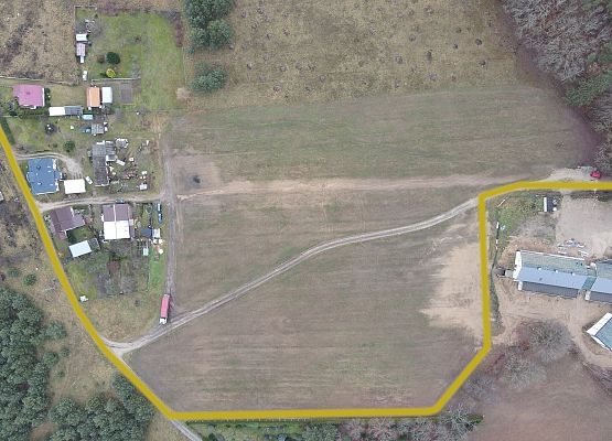 Wizualizacja przebiegu drogi do budowanego hospicjum w Pogorzelicach zgodnie z projektem - rzut 3