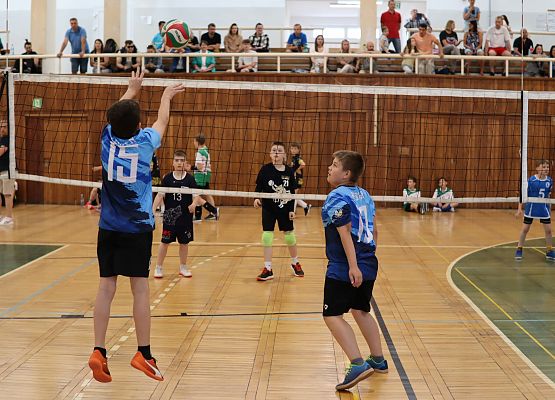 zawodnicy podczas gry w piłkę siakową.