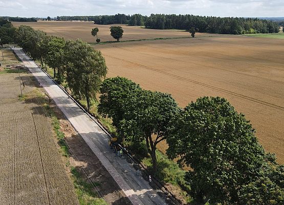 Droga do Niebędzina z lotu ptaka.