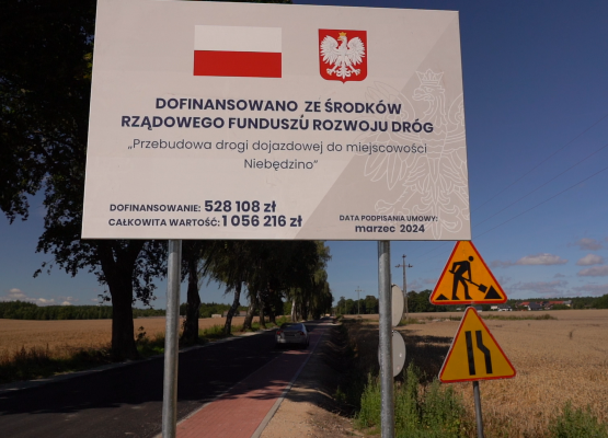 Grafika 10: Odbiór drogi dojazdowej do Niebędzina (wideo)