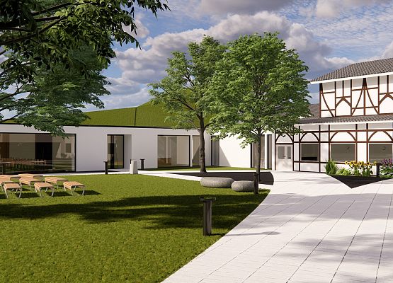 Grafika 1: Ogłoszenie przetargu na przebudowę GOK i budowę nowej biblioteki