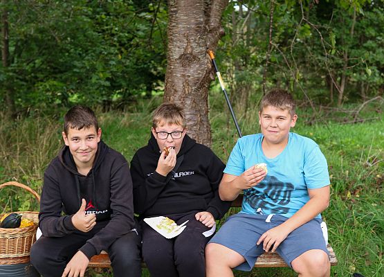 Grafika 20: Otwarcie boiska do gry w petanque w szkolnym sadzie