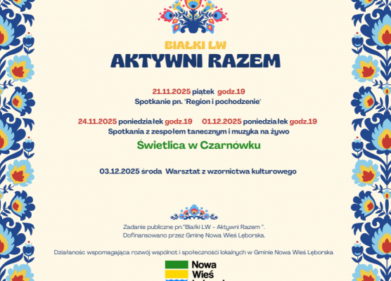 Grafika 1: Kulturalna jesień w świetlicy w Czarnówku