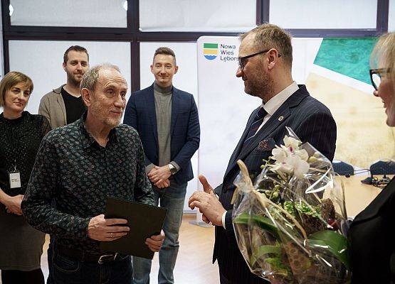 Grafika 2: Pożegnanie wieloletniego dyrektora Gminnego Zakładu Usług Komunalnych