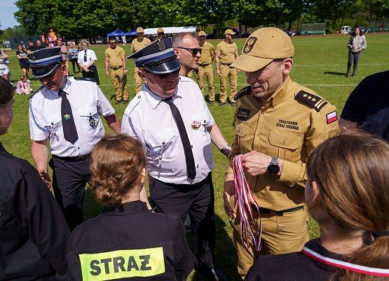 Grafika 118: Powiatowe Zawody Młodzieżowych Drużyn Pożarniczych w Łebieniu