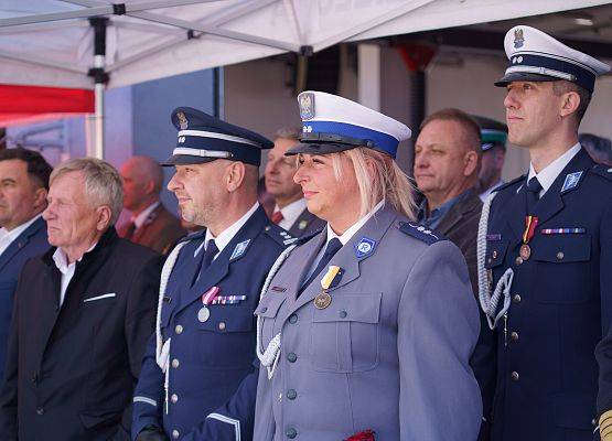 Grafika 22: Gminni druhowie i Wójt na Powiatowym Dniu Strażaka