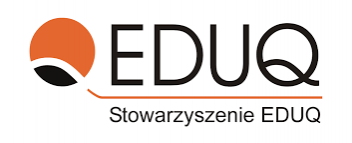 Element dekoracyjny. Logo Stowarzyszenia Eduq. grafika