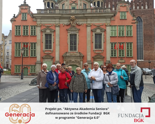 Fotografia uczestników wycieczki do Gdańska.