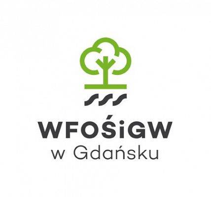 Element dekoracyjny. Logo Wojewódzkiego Funduszu Ochrony Środowiska i Gospodarki Wodnej w Gdańsku. grafika