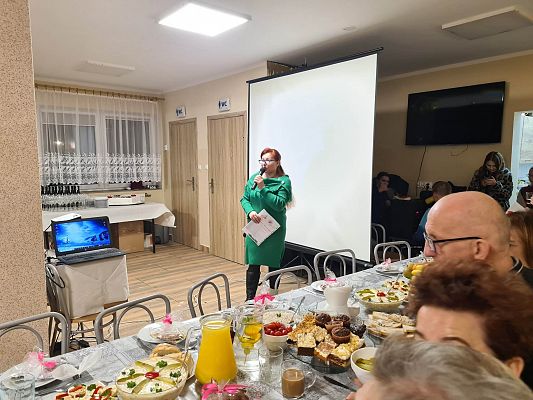 Wystąpienie szefowej KGW Chocielewko.