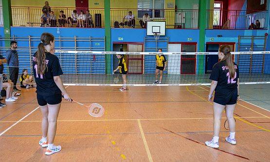 Grafika 7: Gminne Igrzyska Młodzieży w Badmintonie – Łebień 2025