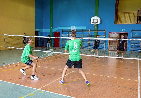 Grafika 8: Gminne Igrzyska Młodzieży w Badmintonie – Łebień 2025