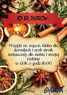 Grafika 16: Adwentowy kalendarz zadań GOK 2025