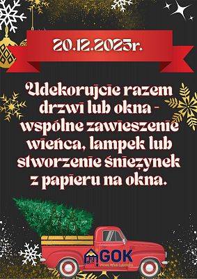 Grafika 21: Adwentowy kalendarz zadań GOK 2025
