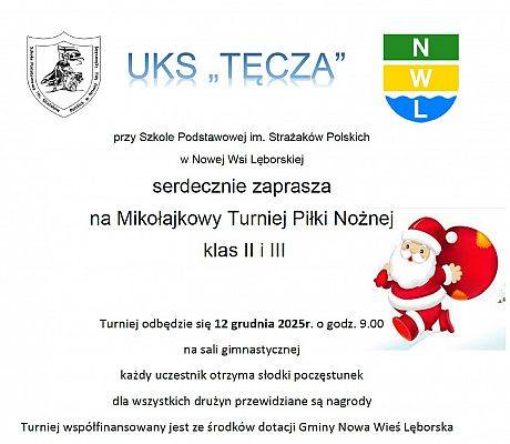 Mikołajkowy Turniej Piłki Nożnej dla najmłodszych grafika