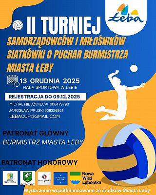 II Turniej Siatkówki o Puchar Burmistrza Łeby grafika