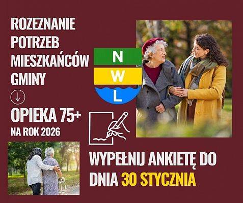 Rozeznanie potrzeb mieszkańców w ramach programu „Opieka 75+” na 2026 rok grafika