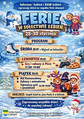 Grafika 5: Aktywne ferie zimowe w Gminie Nowa Wieś Lęborska