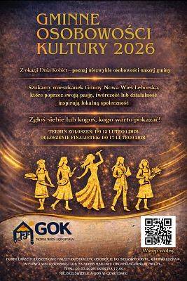 Gminne Osobowości Kultury 2026 - nabór kandydatek grafika