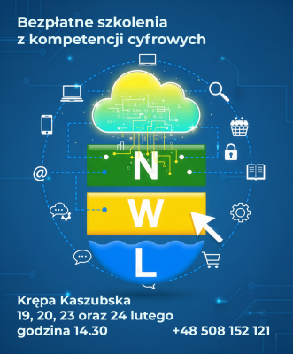 Bezpłatne szkolenia z kompetencji cyfrowych w Krępie Kaszubskiej grafika
