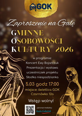 Gminne Osobowości Kultury – uroczyste wyróżnienie lokalnych twórców grafika
