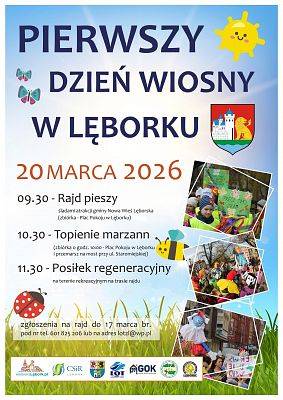 Wiosenne obchody w Lęborku - zaproszenie grafika