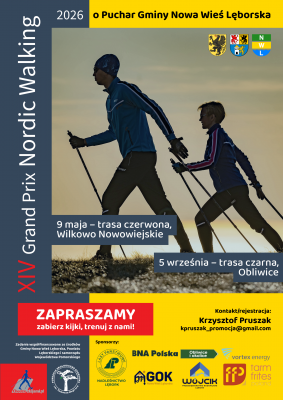 Ruszyły zapisy na XIV Grand Prix Nordic Walking w Gminie Nowa Wieś Lęborska grafika