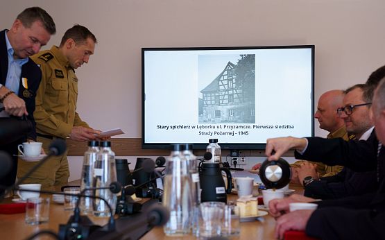 Grafika 13: Uhonorowanie strażaków i samorządowców z gminy Nowa Wieś Lęborska