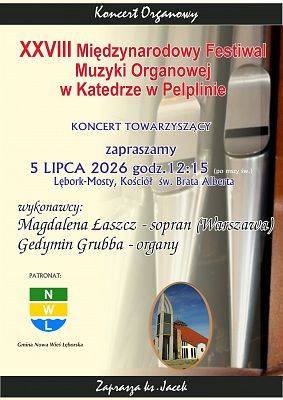 Wyjątkowy koncert organowy w kościele w Mostach już 5 lipca. grafika