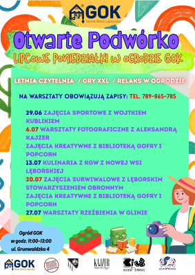 Wakacje w Gminnym Ośrodku Kultury w Nowej Wsi Lęborskiej grafika
