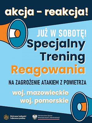 Trening reagowania na zagrożenie z powietrza w województwie pomorskim i mazowieckim grafika